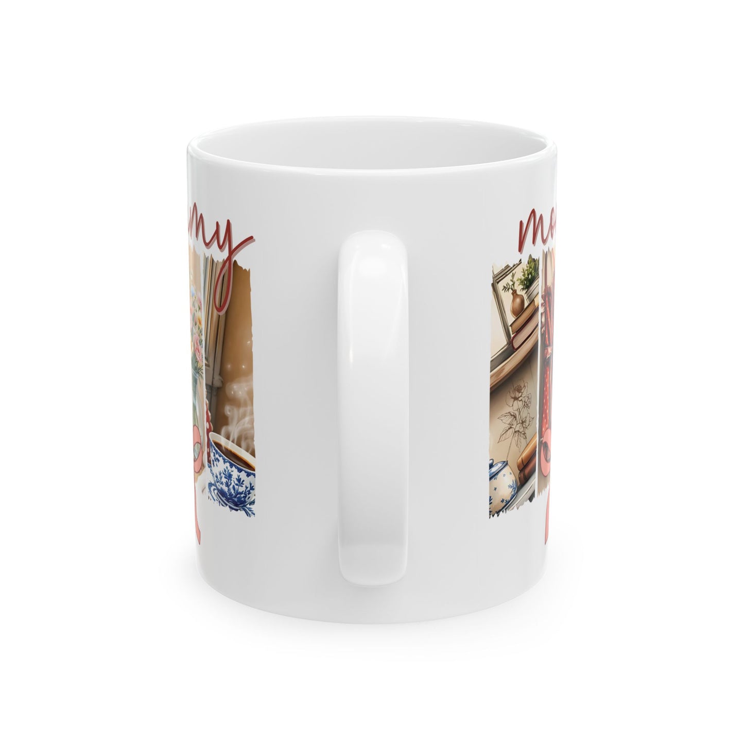 Ceramic Mug, Mommy Brushstroke Design Coffee Mug, Gift for Mom, Mother's Day Mug, Motherhood Mug, Coffee Lover Gift, Custom Mom Mug,
