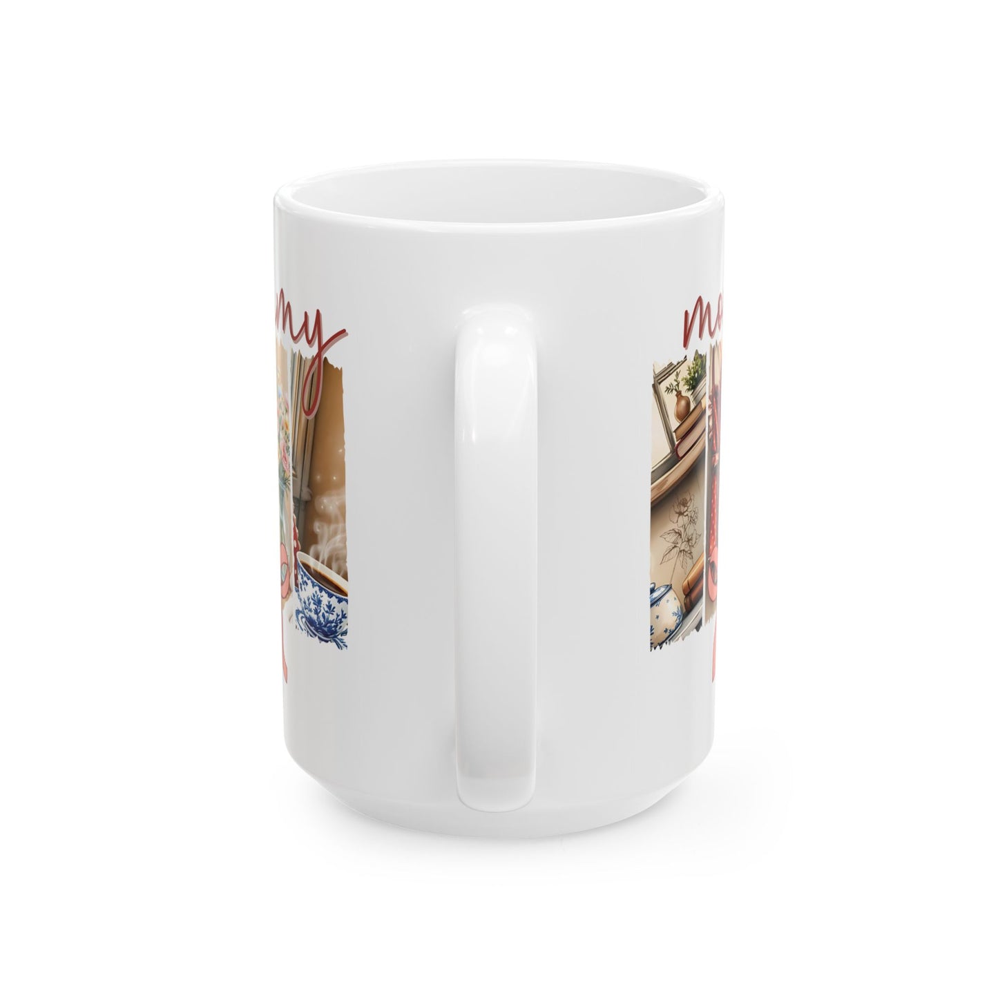 Ceramic Mug, Mommy Brushstroke Design Coffee Mug, Gift for Mom, Mother's Day Mug, Motherhood Mug, Coffee Lover Gift, Custom Mom Mug,
