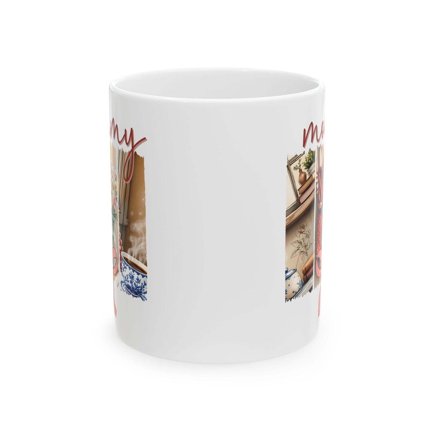 Ceramic Mug, Mommy Brushstroke Design Coffee Mug, Gift for Mom, Mother's Day Mug, Motherhood Mug, Coffee Lover Gift, Custom Mom Mug,