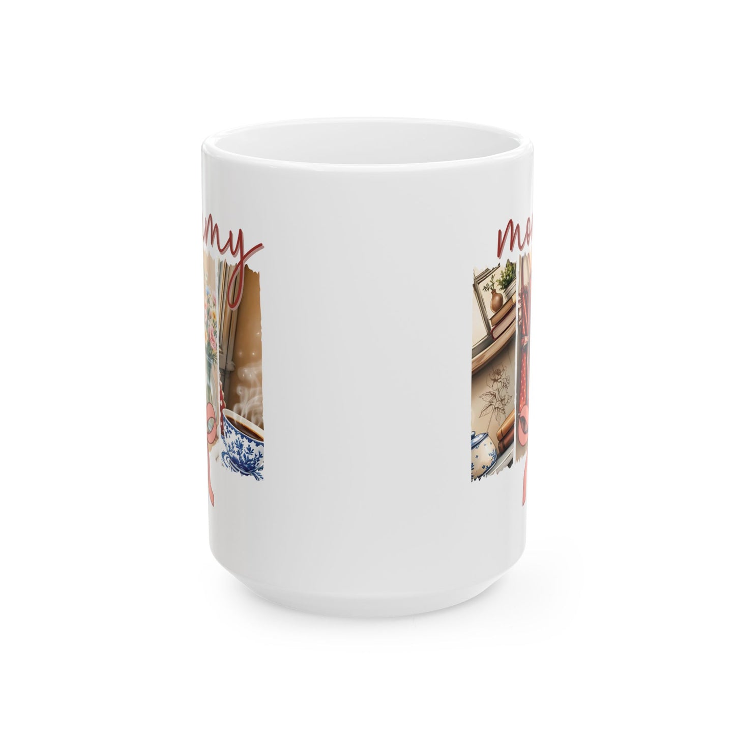 Ceramic Mug, Mommy Brushstroke Design Coffee Mug, Gift for Mom, Mother's Day Mug, Motherhood Mug, Coffee Lover Gift, Custom Mom Mug,